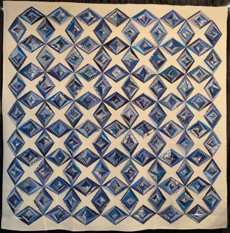 "Ice Crystals" by Cheryl Degan, Quilted by Emily Bowers